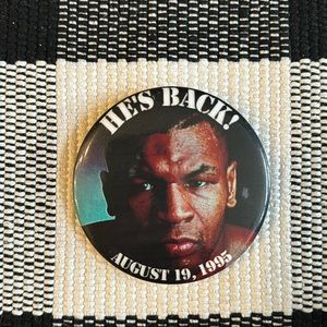 Vintage Boxing Photo Button August 19, 1995